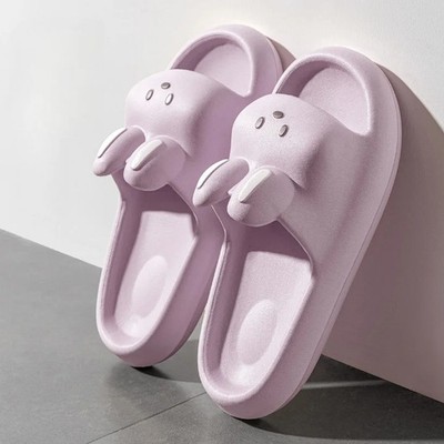 Summer Women Rabbit Home Slipper Female Cute Cloud Sandal Flip Flops Beach Slide