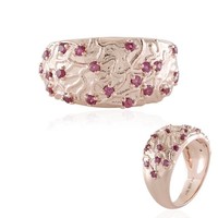 Cavill Ring Rhodolith 0,42Ct Sterlingsilber RoséGold Damen Schmuck