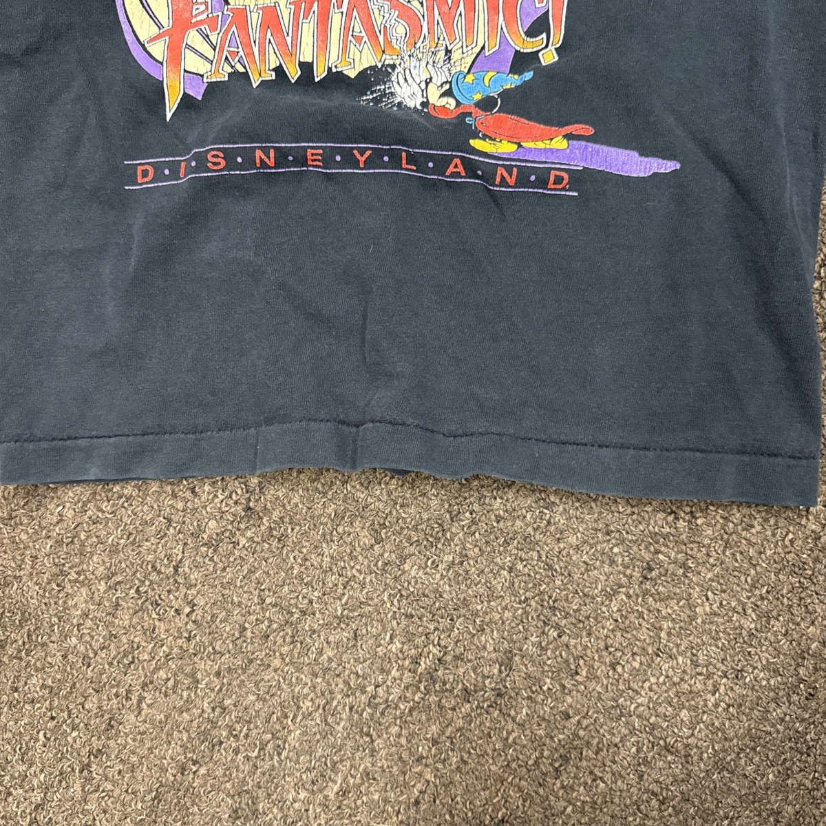 90s Vintage Fantasia Disneyland Fantasmic Disneyland Kids Tee Size 