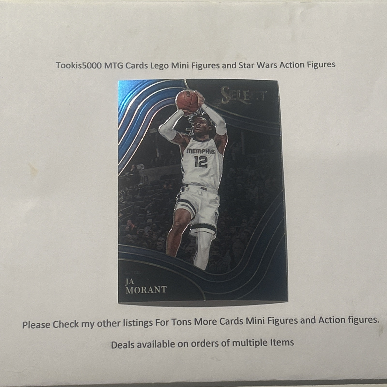 2021-22 Panini Select #214 Ja Morant Blue (Retail Base)