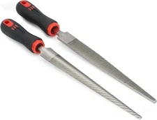 StewMac Razor Files, Set of 2 Tapered Files (Flat and Curved)