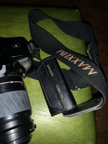 Minolta Maxxum 5000i 80-200mm & Magnicon 28-70 Card Case Strap Nice Setup - Picture 3 of 7