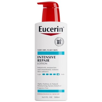 Eucerin Intensive Repair Body Lotion for Very Dry, Flaky Skin, Fragrance Free