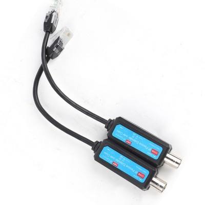 1 Paar Koax auf Ethernet Adapter 10/100 MBit/s passiver IP Netzwerk Konverter