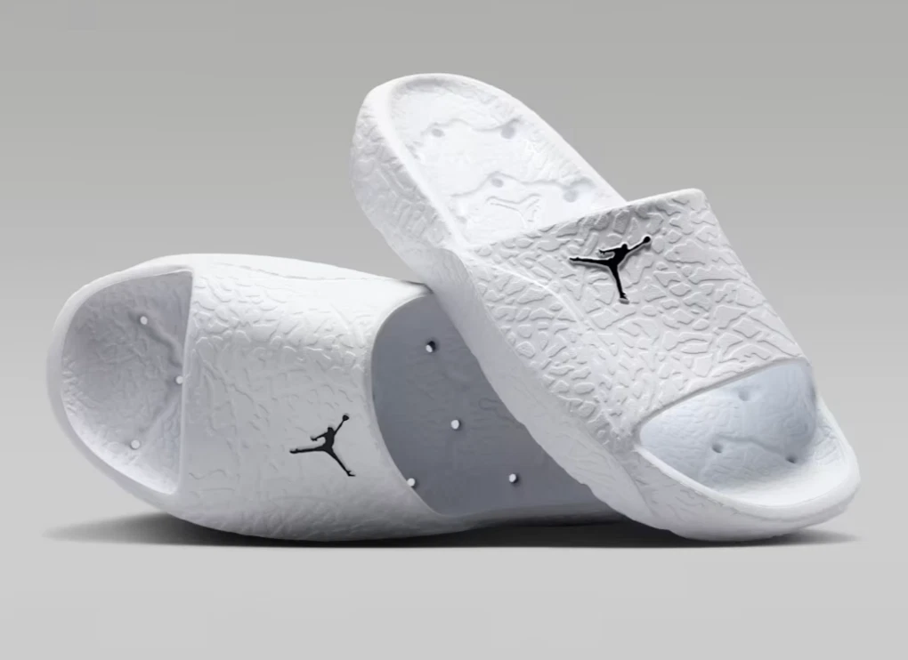 NWT Jordan Franchise Shower Slides Men's Sandal, WHITE