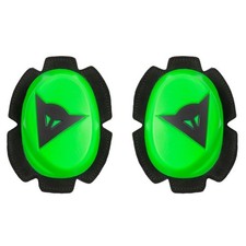 PROTEZIONI GINOCCHIA SAPONETTE DAINESE PISTA KNEE SLIDER VERDE FLUO