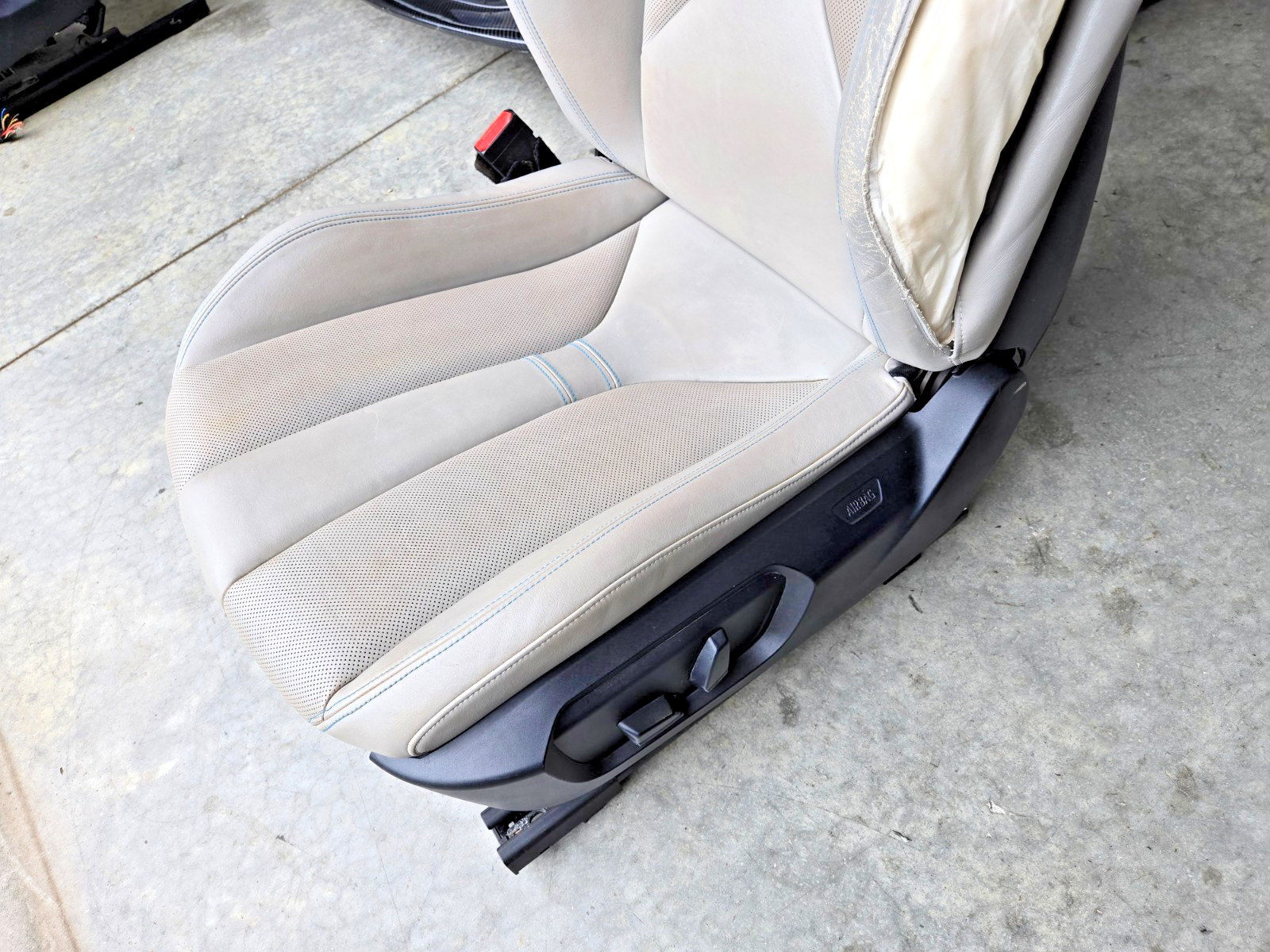 BMW i8 2014-19 Gray Left Driver Heated Powered Seat Assembly Read** OEM LEATHER