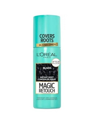 L'Oreal Paris Magic Retouch Concealer Spray. Schwarz. 75 ml Größe.