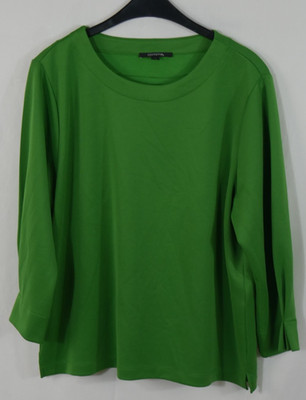 COMMA Traumhaftes Stretch Shirt Grün Hochwertig Sweater Look Größe 40/42 WIE NEU