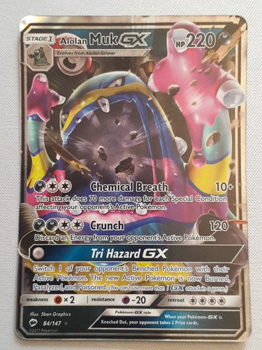  Alolan Muk GX Burning Shadows 84 *NM/LP* 