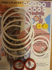 FLIPPER- WILLIAMS-STAR POOL- KIT ELASTIQUES CAOUTCHOUC--PINBALL RUBBER kit
