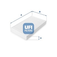 UFI Innenraumfilter 53.023.00 Partikelfilter FüR Fiat Daily Iveco Lancia Marea 1