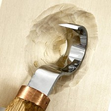 Spoon hook knife 30mm STRYI bowl and Kuksa carving, Hook knife, Spoon knife