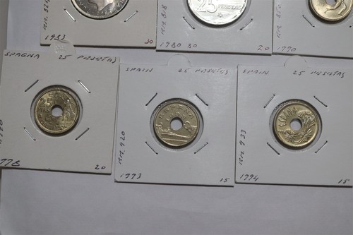 🧠🇪🇸 SPAIN 25 PESETAS COINS COLLECTION MOSTLY COMMEMORATIVE'S B84 #139 - Picture 7 of 13
