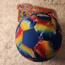 NERF Soccer Dog Ball Toy Durable Interactive Fetch Toy Pet New