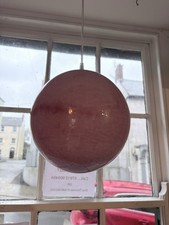 Opsidianos Beautiful Pink Hand Blown in Crete Ball Pendant Light Glass