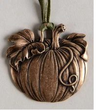 Longaberger Autumn Tote Pumpkin TIE-ON ~Made in USA~ New