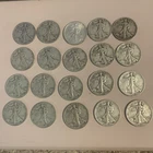 Walking Liberty 90% Silver Half Dollar 20-Pack Dates Range 1917 To 1946