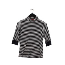 Next Women's Top UK 10 Blue Cotton with Elastane Basic