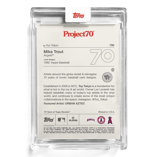 Topps Project70 Card 795 | Mike Trout by Toy Tokyo - Picture 2 of 2