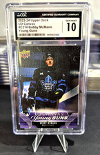 2023-24 Bobby McMann Upper Deck Young Guns CANVAS C214 Rookie RC CGC 10 GEM MINT