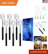 6 Pcs Back Scratcher Extendable,Metal Bear Claws Back Scratchers,Backscratche...
