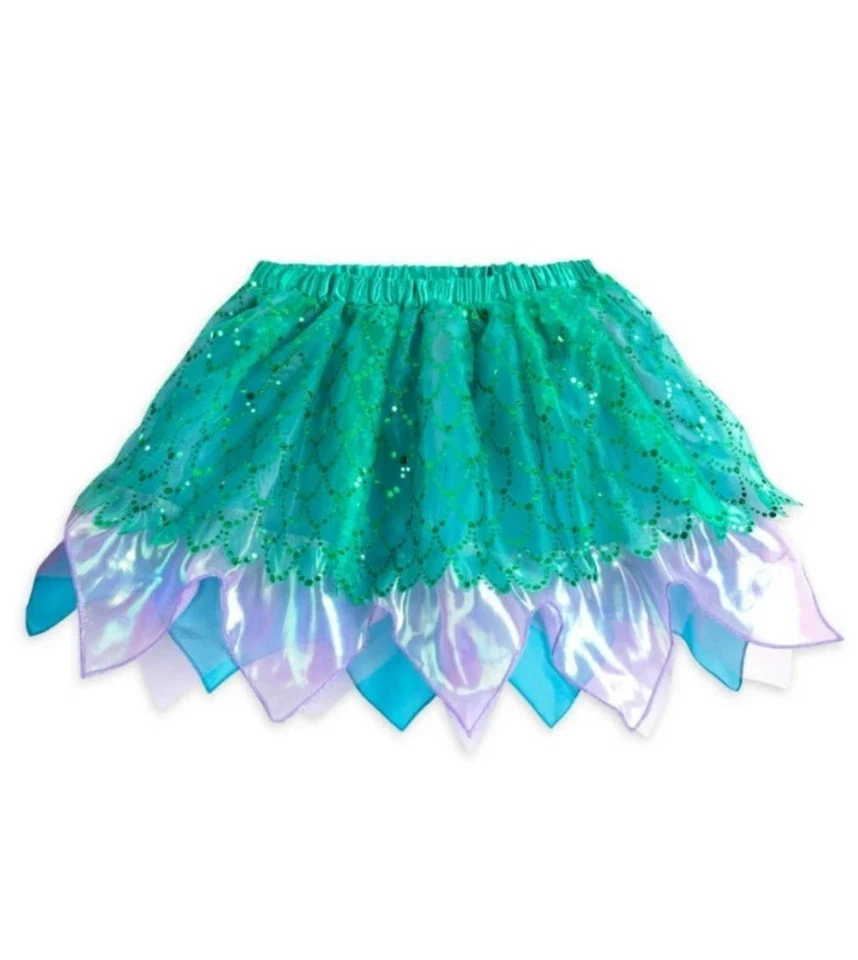 NUEVO CON ETIQUETAS Disney Lil SIRENA ARIEL TUTU Disfraz Conjunto de Vestir Talla 11/12 13/14 Halloween Foto 2 de 4