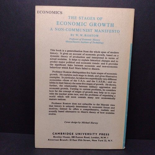 The Stages of Economical Growth: A Non-Communist Manifesto by W.W. Rostow - 1964 - Picture 2 of 17