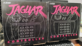 Atari Jaguar JOYSTICK CONTROLLER in Box NEW OLD STOCK GREY BUTTON Complete w/Box