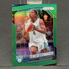 2025 Panini Prizm WNBA Teresa Edwards #126 Minnesota Lynx Green Prizms
