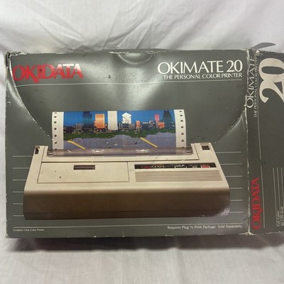 VTG Okidata Okimate 10 EN3201 Personal Color Printer OG BOX | POWER ON UNTESTED