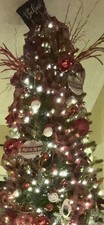 Christmas Decorations Black  Red Buffalo Plaid Theme