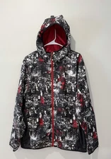 The North Face Chicago Wind Jacket TNF White/Tech Camo Print Men's Large