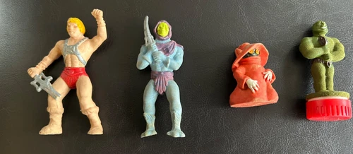 Vintage 1984 MOTU He-Man ERASER Figure LOT & More!