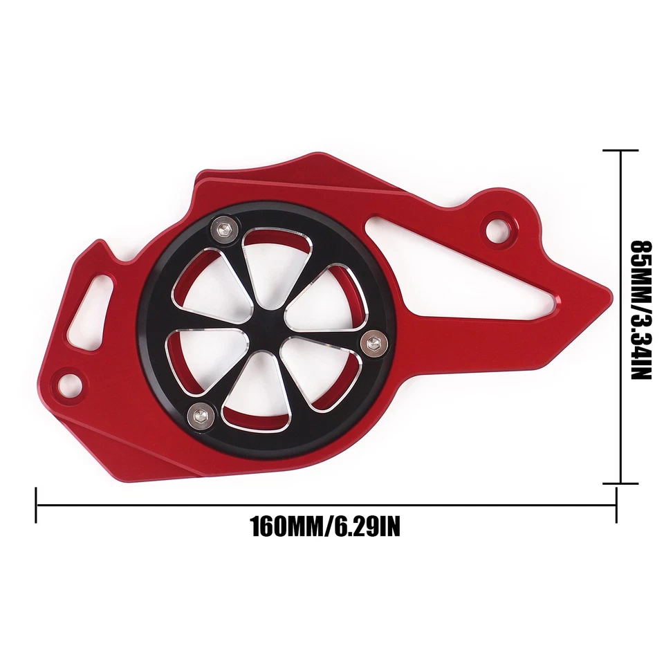 Protector de piñón delantero rojo apto para Honda CRF 250L/250M 2012-2020 Foto 2 de 4