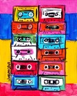 Original Modern Retro Tech Pop Art 8x10 Cassette Tapes Acrylic Painting Canvas — photo 2