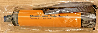 Membrane Solutions Personal Water Filter Straw Filters 1500 Liters Orange New