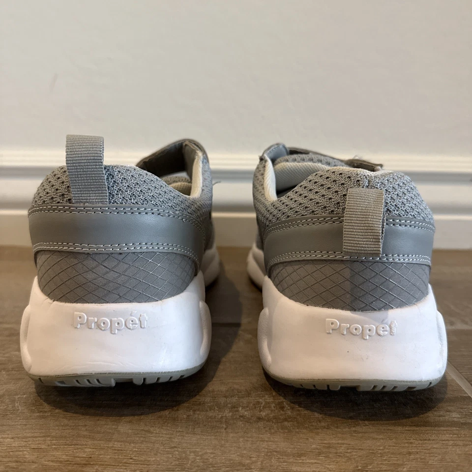 Propet Women's Gray Stability X WAA033M Hook And Loop Sneaker Shoes Size 12 X 2E - Image 3 of 4