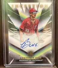Brenner Cox 2023 Bowman Inception #BPA-BC Prospect Auto /399 - Nationals