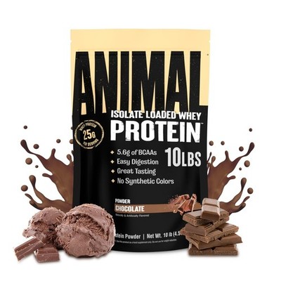 Protein Powder 25g Chocolate 10 Pound Animal Whey Isolate Loaded Post Workout