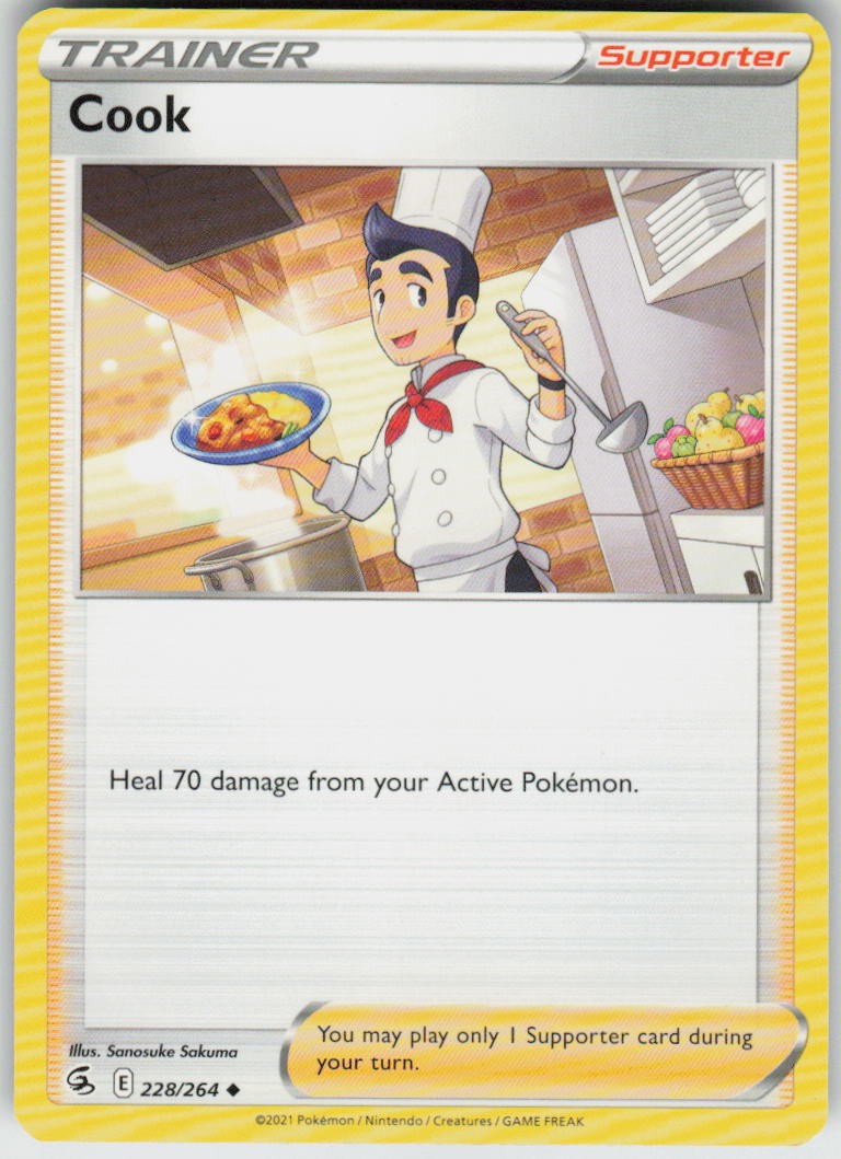 Cook 228/264 Uncommon Fusion Strike Pokemon Near Mint