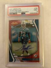 2021 Absolute Jevon Holland Signature Red Squares. #165. PSA 9. 15/100