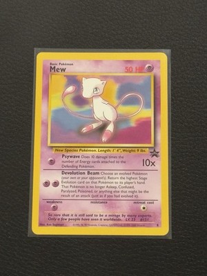 Mew 8 Pokemon Card - 1995 - Black Star Promo | eBay