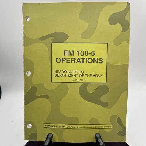 Operations FM 100-5 June 1993 Dept Of The Army