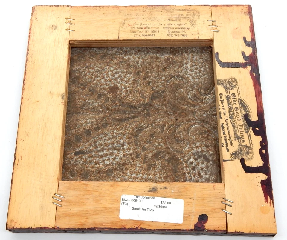 Architectural Salvage Antique Metal Framed Ceiling Tin Olde Goode Things NYC - Image 3 of 4