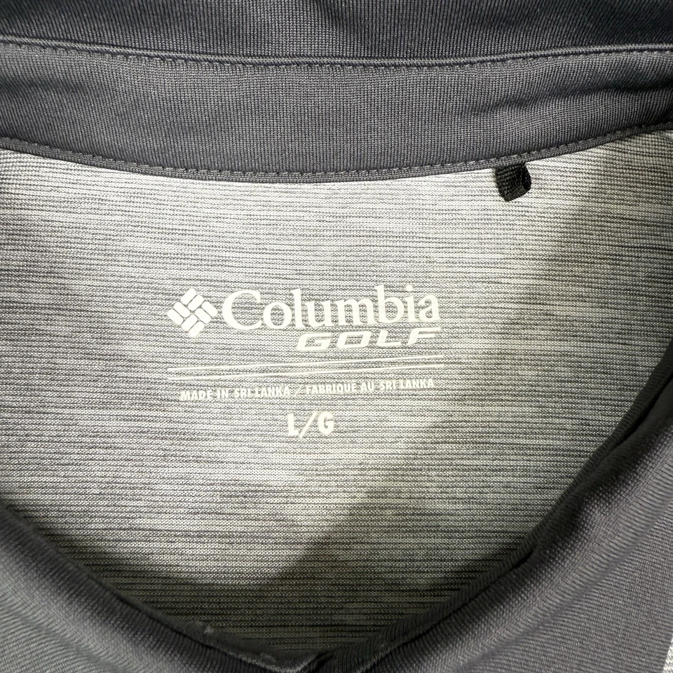 South Carolina Gamecocks Shirt Mens Large Gray Columbia Golf Omni Wick Polo NCAA - Image 4 of 4