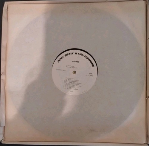 Vintage 1970 Quick-Pickin' 'N Fun-Strummin' LP Vinyl & Books Guitar Course - Picture 4 of 6