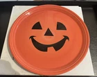 Fiestaware Vintage Happy Jack O Lantern Chop Plate Pizza Tray 15” w/ Orig. box