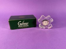 Galway Irish Crystal Large Shamrock clock