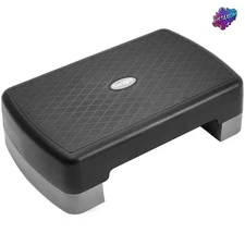 Compact 3" to 5.1" Adjustable Step Platform with 2 Risers for Versatile Workouts